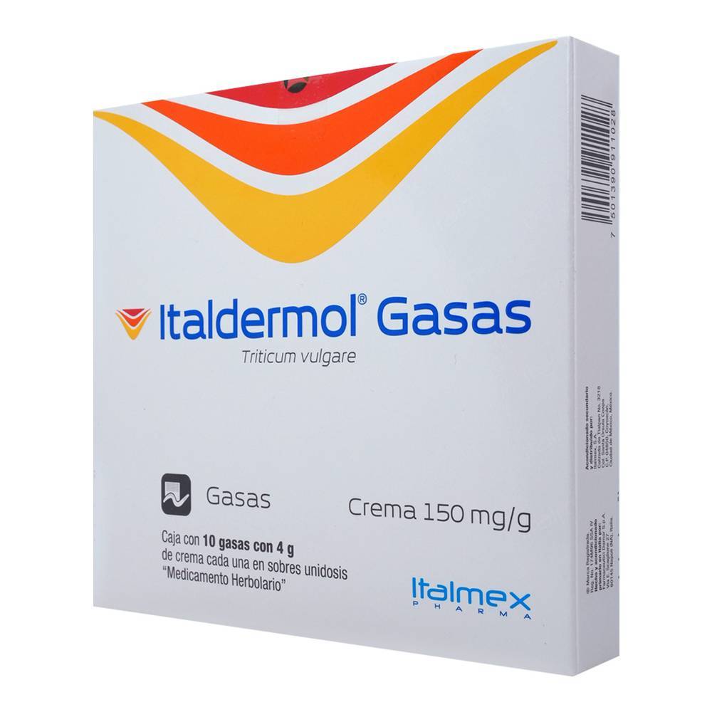 Italmex italdermol triticum vulgare gasas (10 piezas)