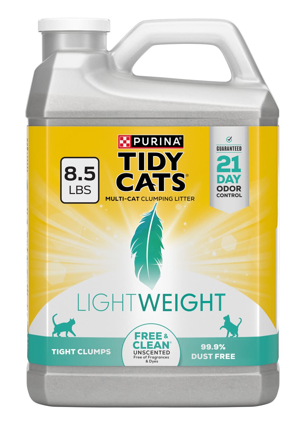 Purina Tidy Cats Light Weight Free & Clean Clumping Cat Litter (8.5 lbs)