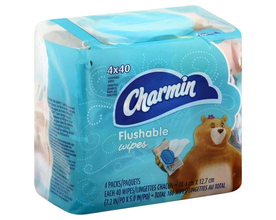 Charmin · Flushable Wipes (4 x 40 wipes)
