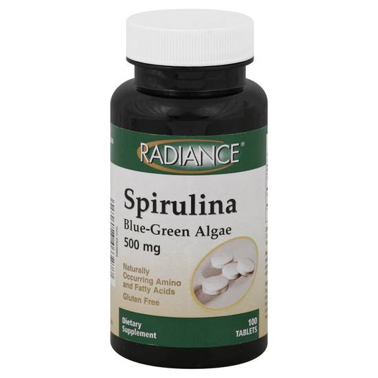 Radiance Spirulina Blue-Green Algae 500mg Tablets