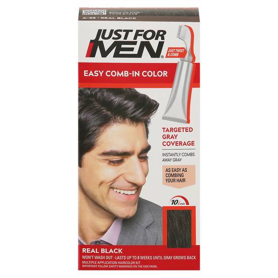 Just For Men A-55 Real Black Easy Comb-In Color (1 ct)