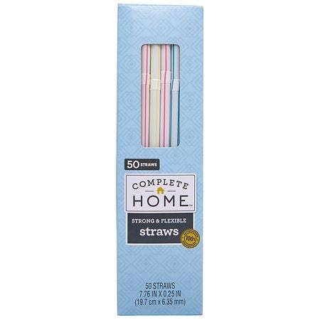 Complete Home Flexible Straws(50 Ct)