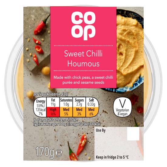 Co-Op Sweet Chilli Houmous 170g