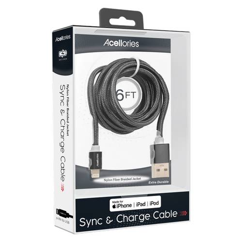 Acellories Lightning To Usb a Charging Cable (6 ft)