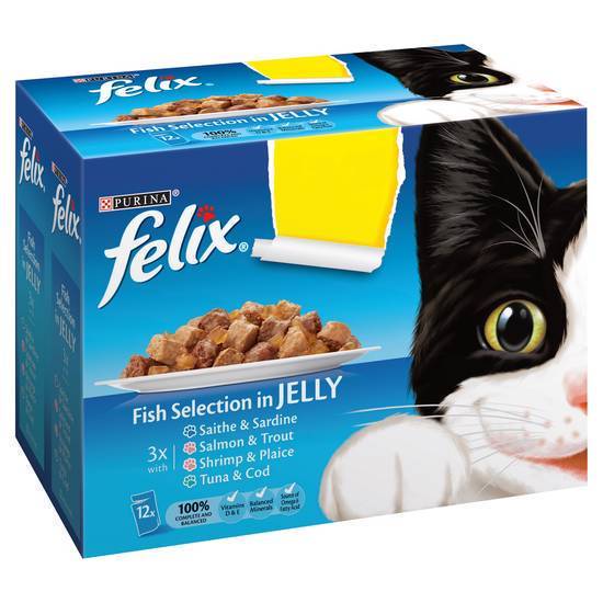 Purina Felix Fish In Jelly Â£3.75 4 * 12x100 gms