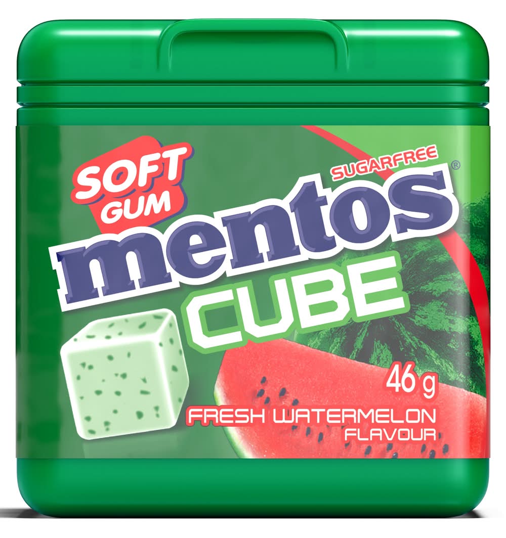 Mentos Cube Gum Ice Watermelon 46g