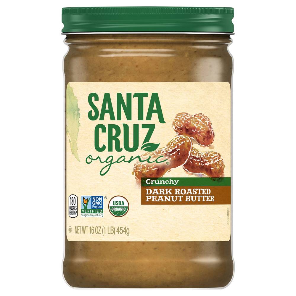 Santa Cruz Crunchy Peanut Butter (dark roasted )