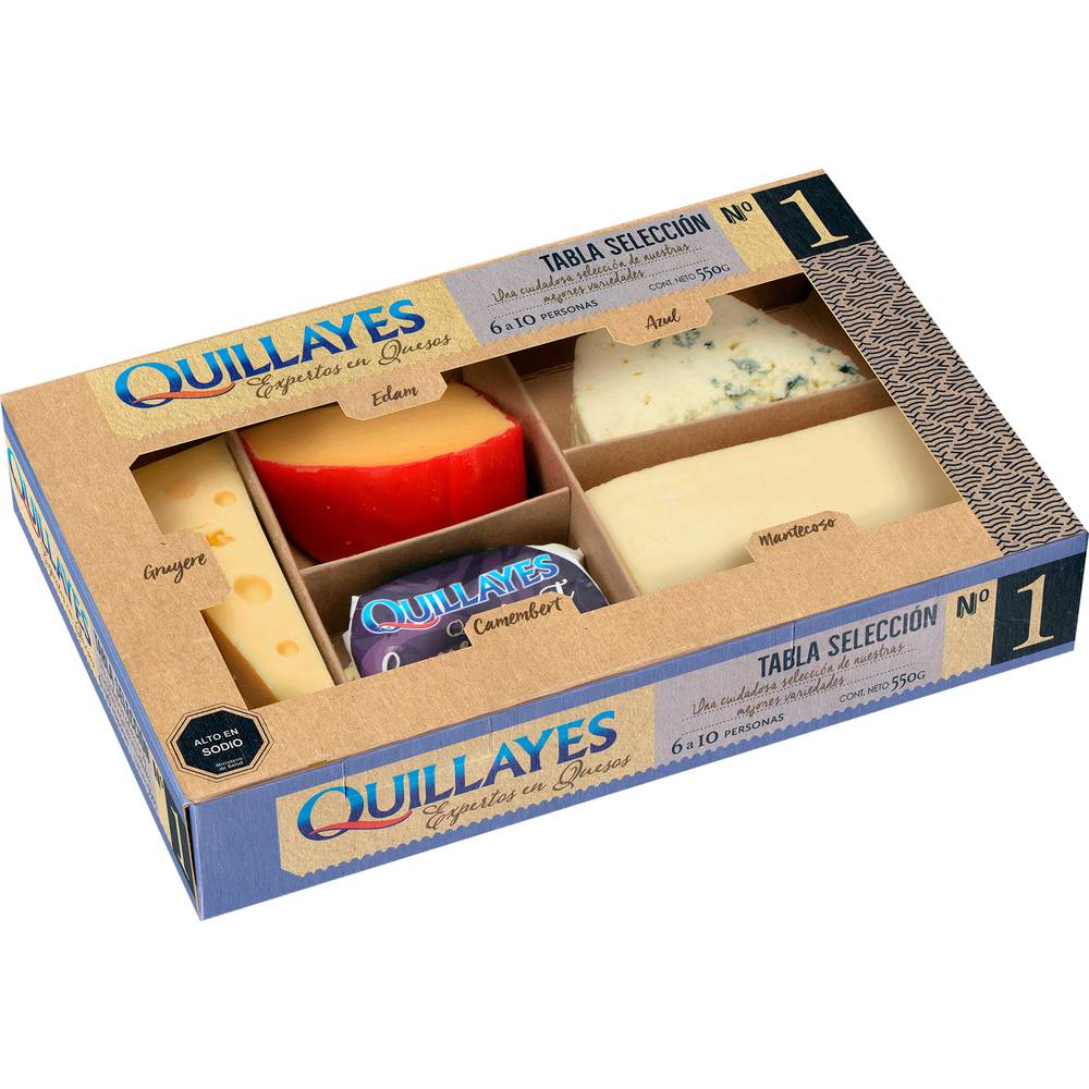 Quillayes · Tabla de quesos selección 1 (550 g)