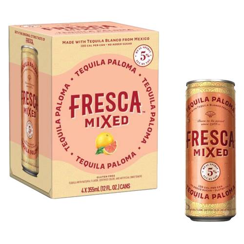 Fresca Mixed Tequila Paloma Canned Cocktail 4pk 12oz Can 5.0% ABV