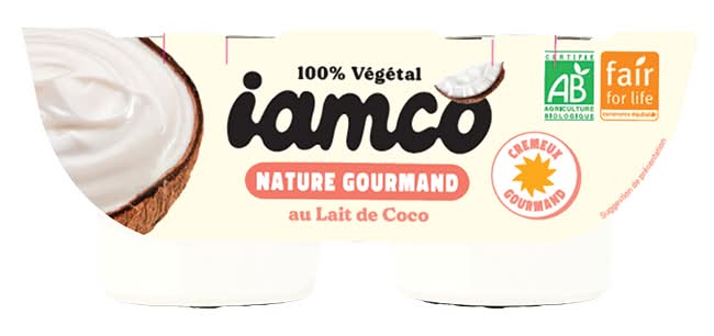 Dessert coco nature 2x100g - IAMCO - BIO