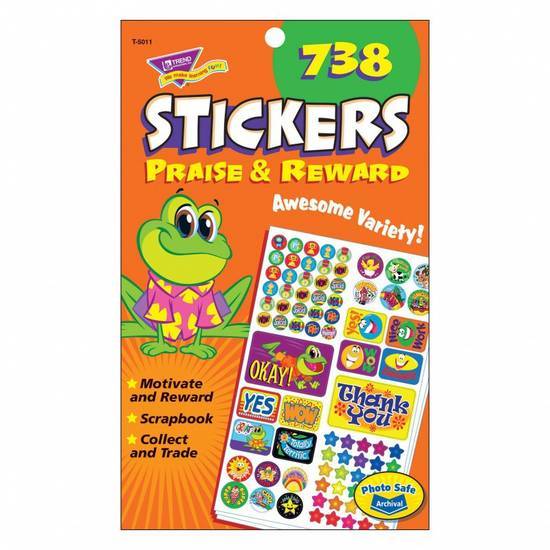 Trend Enterprises Praise & Reward Sticker Variety Pad