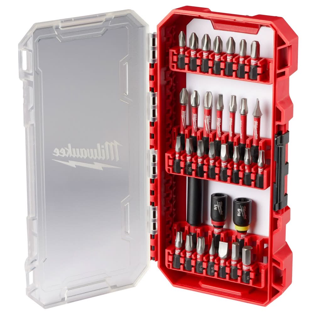 Milwaukee Shockwave Assorted 8.47 In. L Screwdriver Bit Set Steel 32 Pc