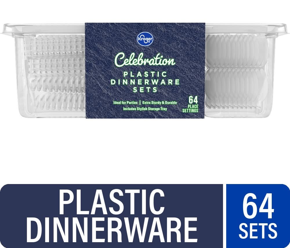 Kroger Celebration Plastic Dinnerware Sets (192 ct)