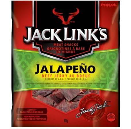 Jack Link's Beef Jerky Snacks, Jalapeno (80 g)