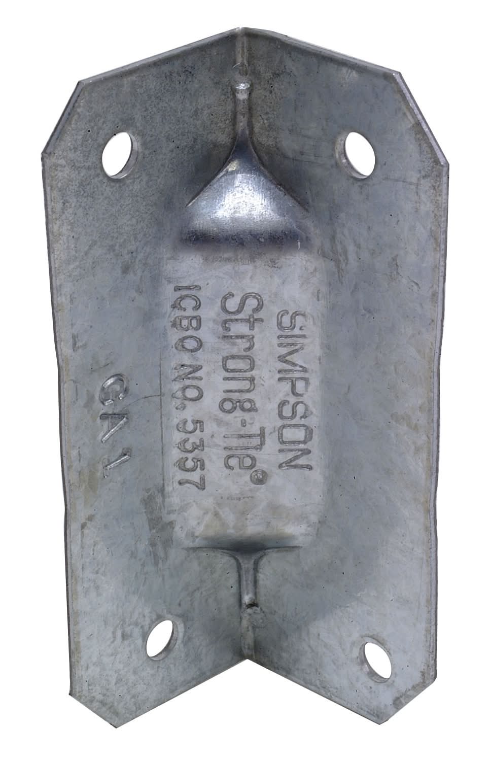 Simpson Strong-Tie GA 1-in x 1-in x 2.75-in 18 -Gauge G90 galvanized Steel Angle