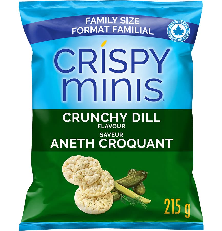 Crispy Minis Aneth Croquant Rice Cakes, Crunchy Dill (215 g)