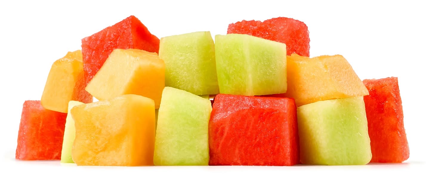 Fresh Cut Mixed Melon Cubes Fruit Mix
