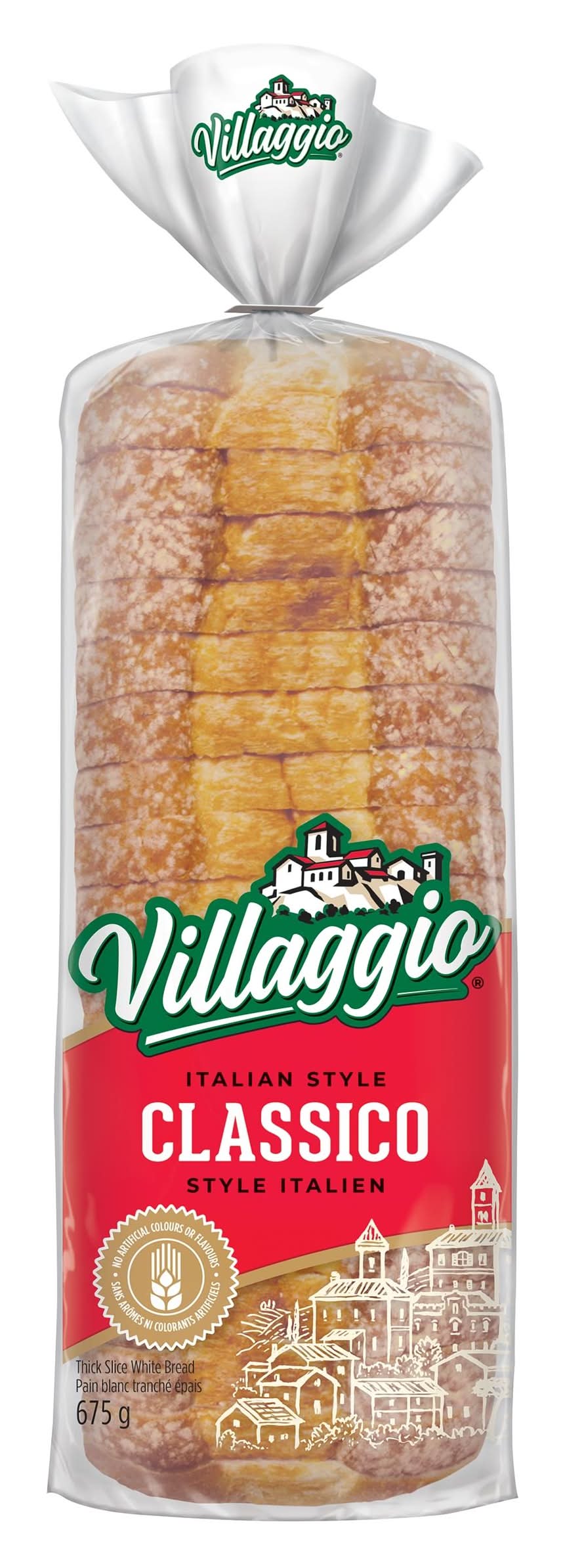 Villaggio pain blanc à tranches épaisses de style italien - italian style thick sliced white bread (classique)