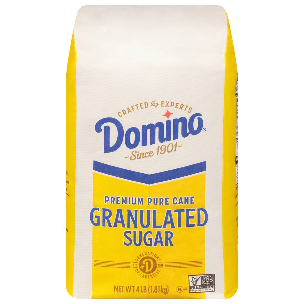 Domino Pure Cane Sugar, Granulated White (4 lbs)