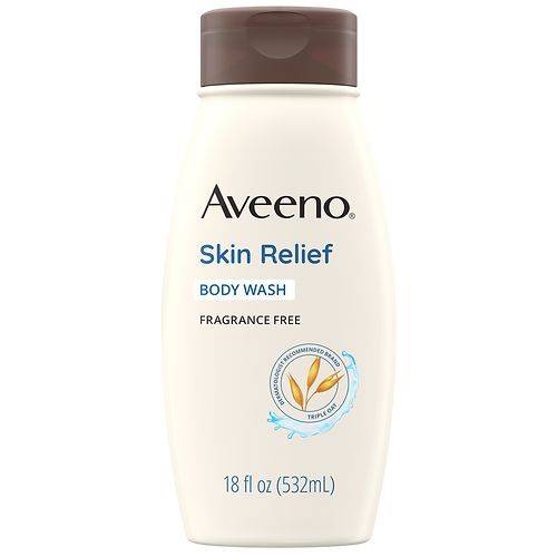 Aveeno Skin Relief Fragrance-Free Body Wash For Dry Skin Fragrance-Free - 18.0 fl oz