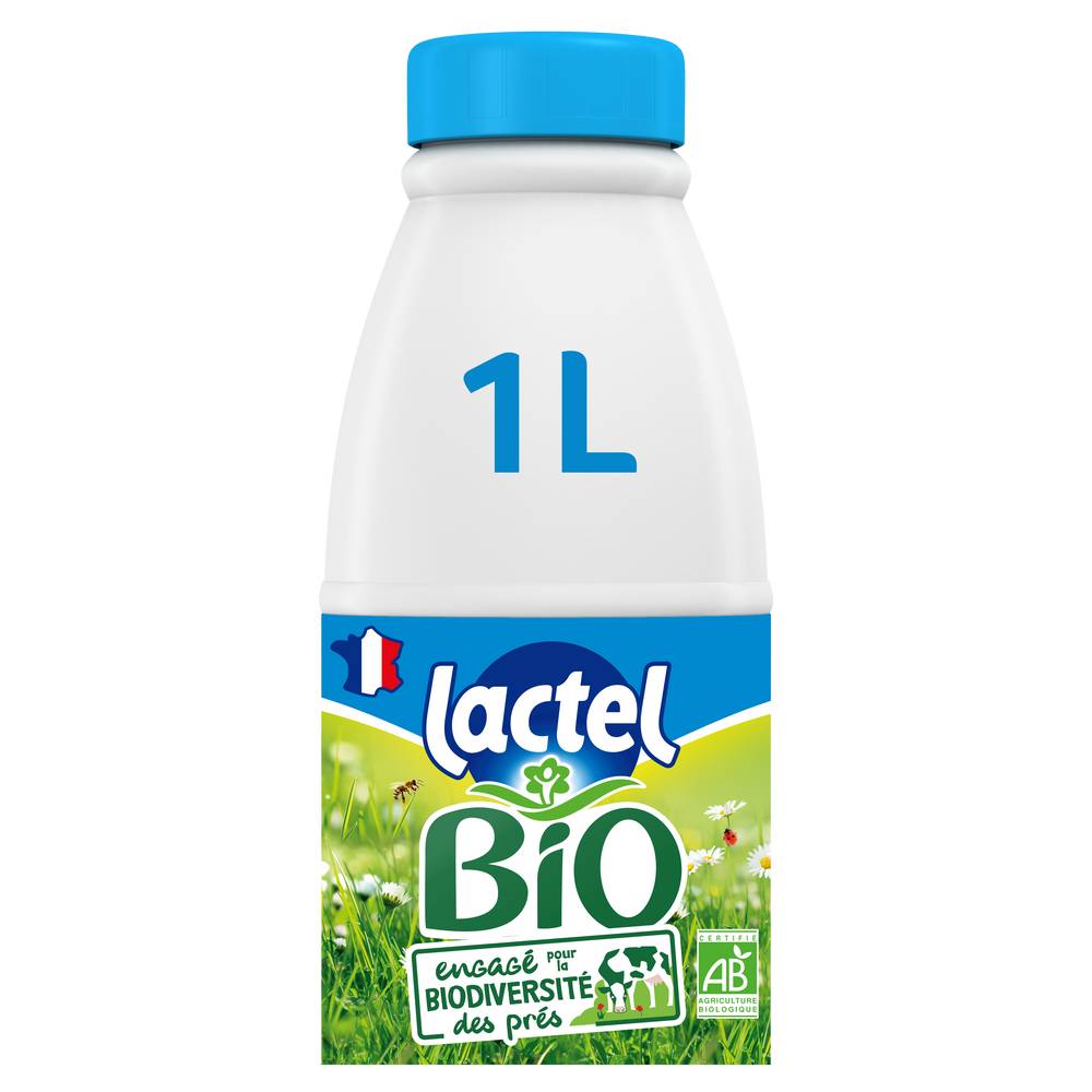 Lactel - Lait demi écrémé bio (1 L)