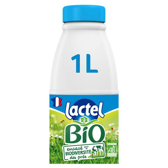 Lactel - Lait demi ecrémé bio (1 L)