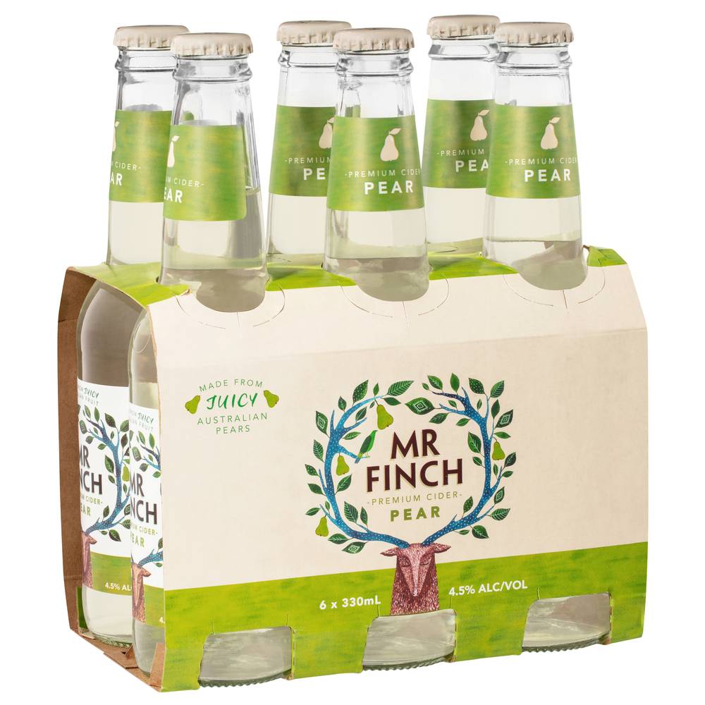 Mr Finch Pear Cider Bottle 330mL X 6 pack