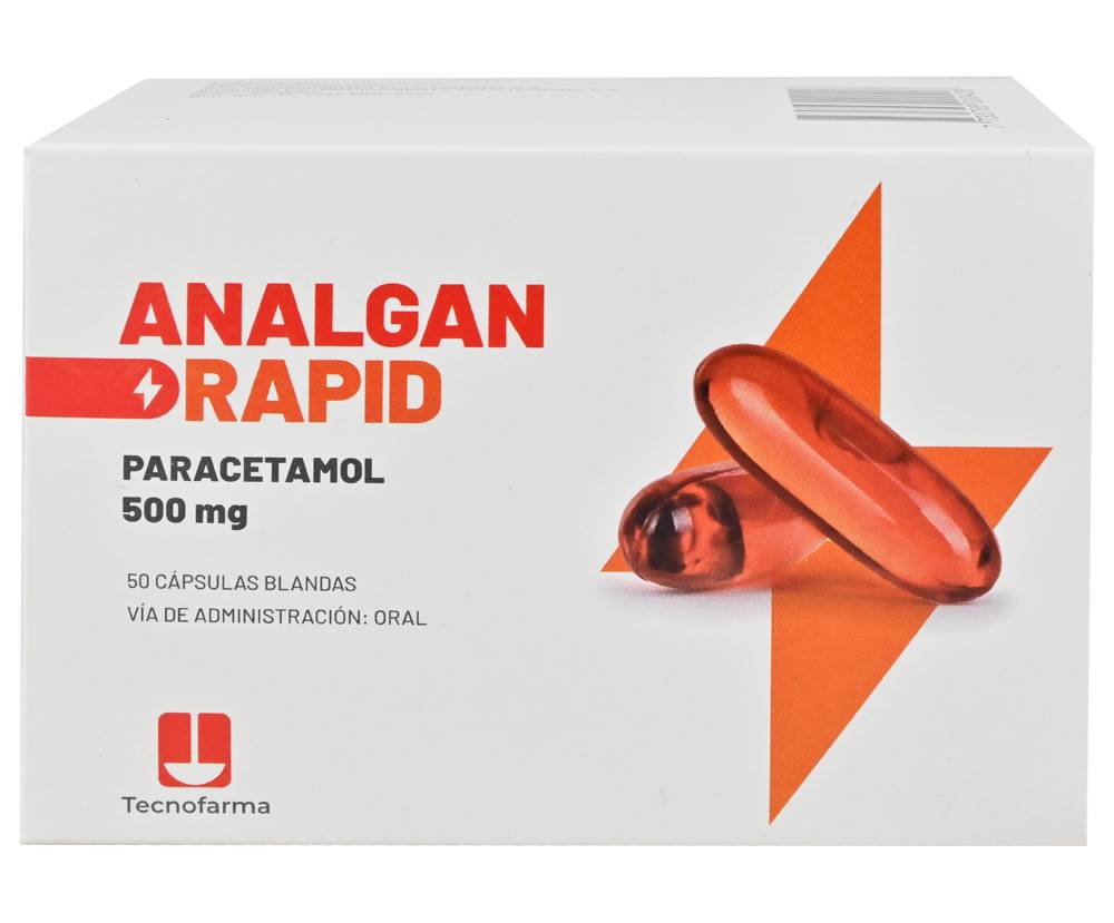 ANALGAN RAPID CAP BLD 500MG CAJ*50