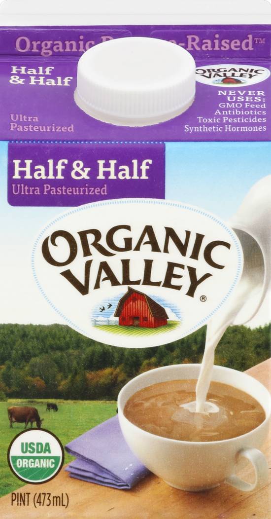Organic Valley Half & Half Ultra Pasteurized Cream