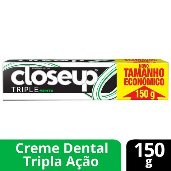 Close up creme dental com flúor triple menta (150g)