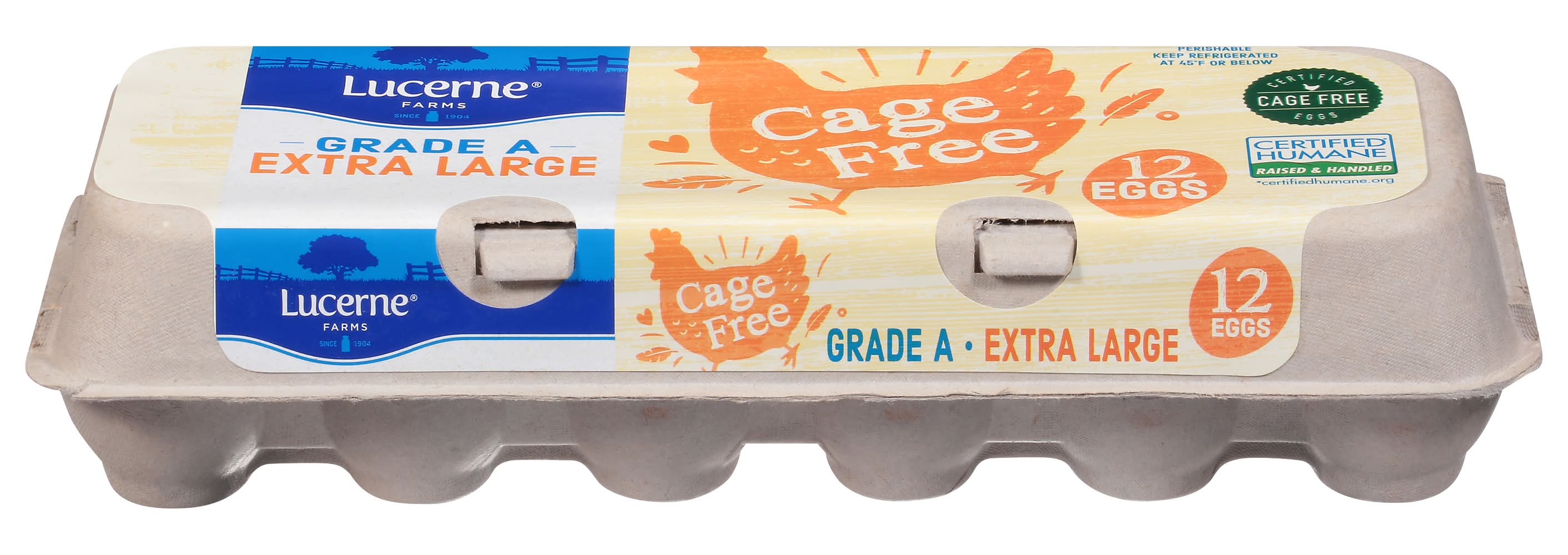 Lucerne Cage Free Grade a Eggs, XL (30 oz, 12 ct)