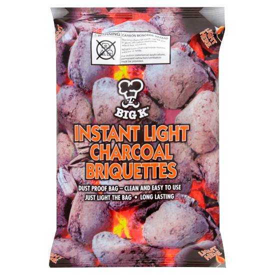 Big K Instant Light Charcoal Briquettes