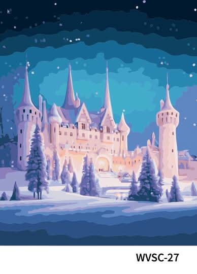 16" X 20" Winter Castle Paint-By-Number Kit By Artist'S Loft