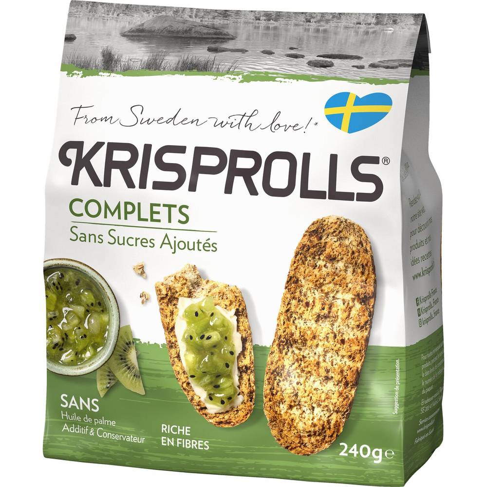 Krisprolls - Petits pains complets sans sucres ajoutés