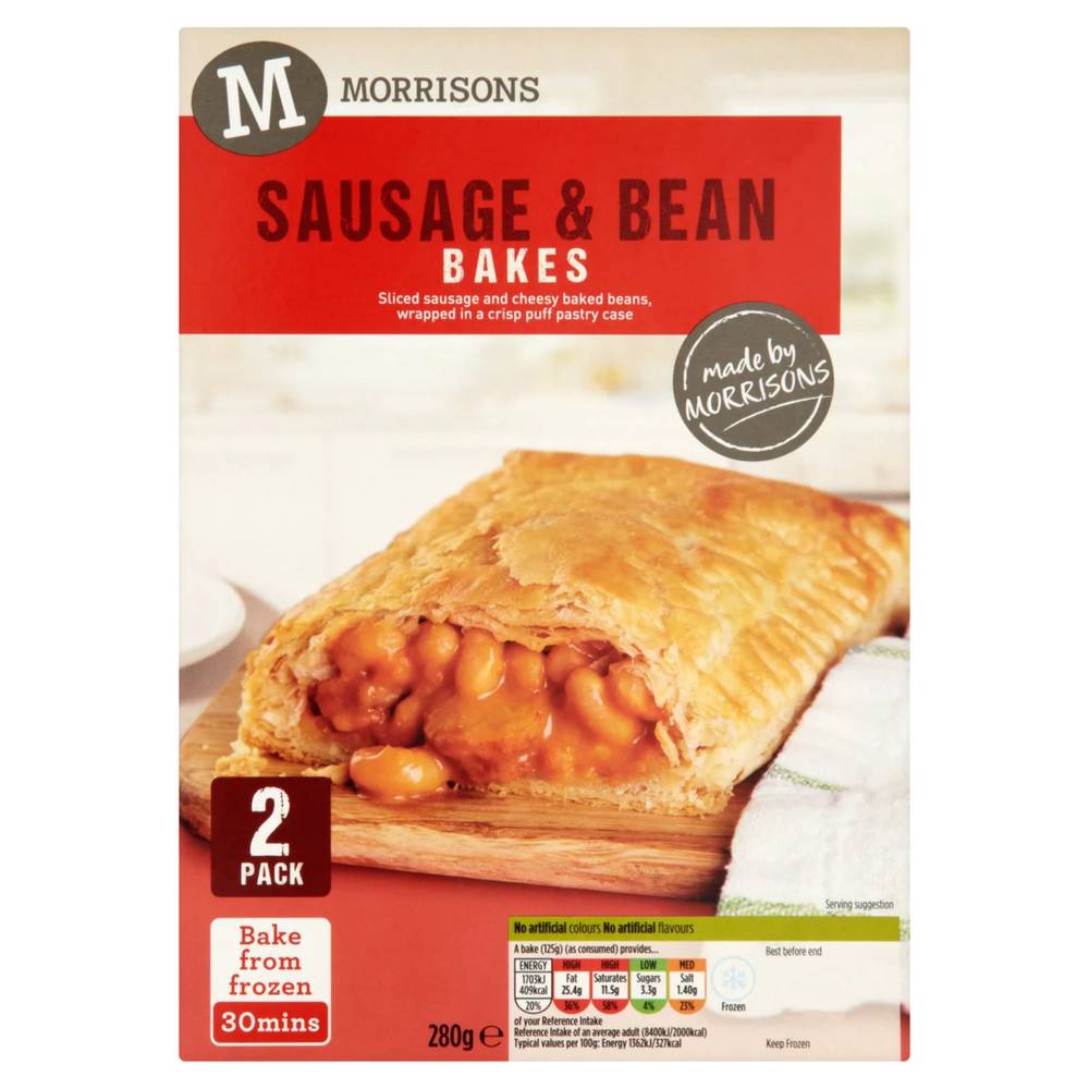 Morrisons Frozen Bakes Sausage and Bean Slices (2 pack)