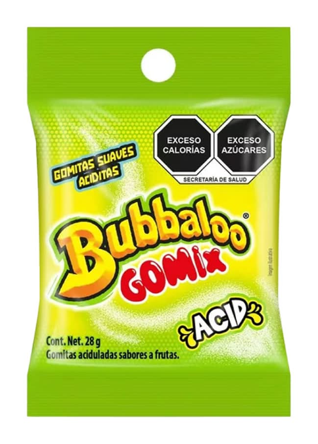 Bubbaloo · Gomitas gomix acid (28 g)