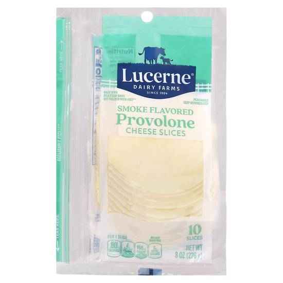 Lucerne Smoke Flavored Provolone Cheese Slices (10 ct)