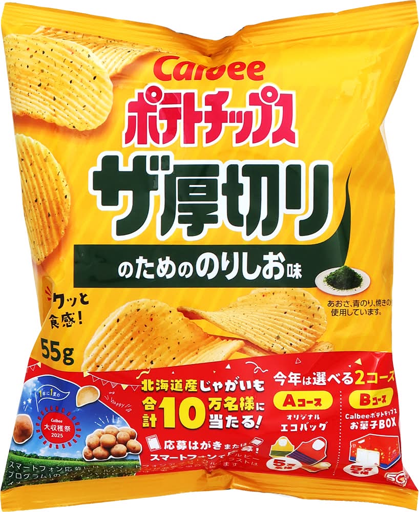 カルビー ポテトチップスザ厚切りのための のりしお味 (55g)