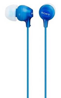 Sony Mdr-Ex15lp In-Ear Stereo Wired Earbuds, Blue