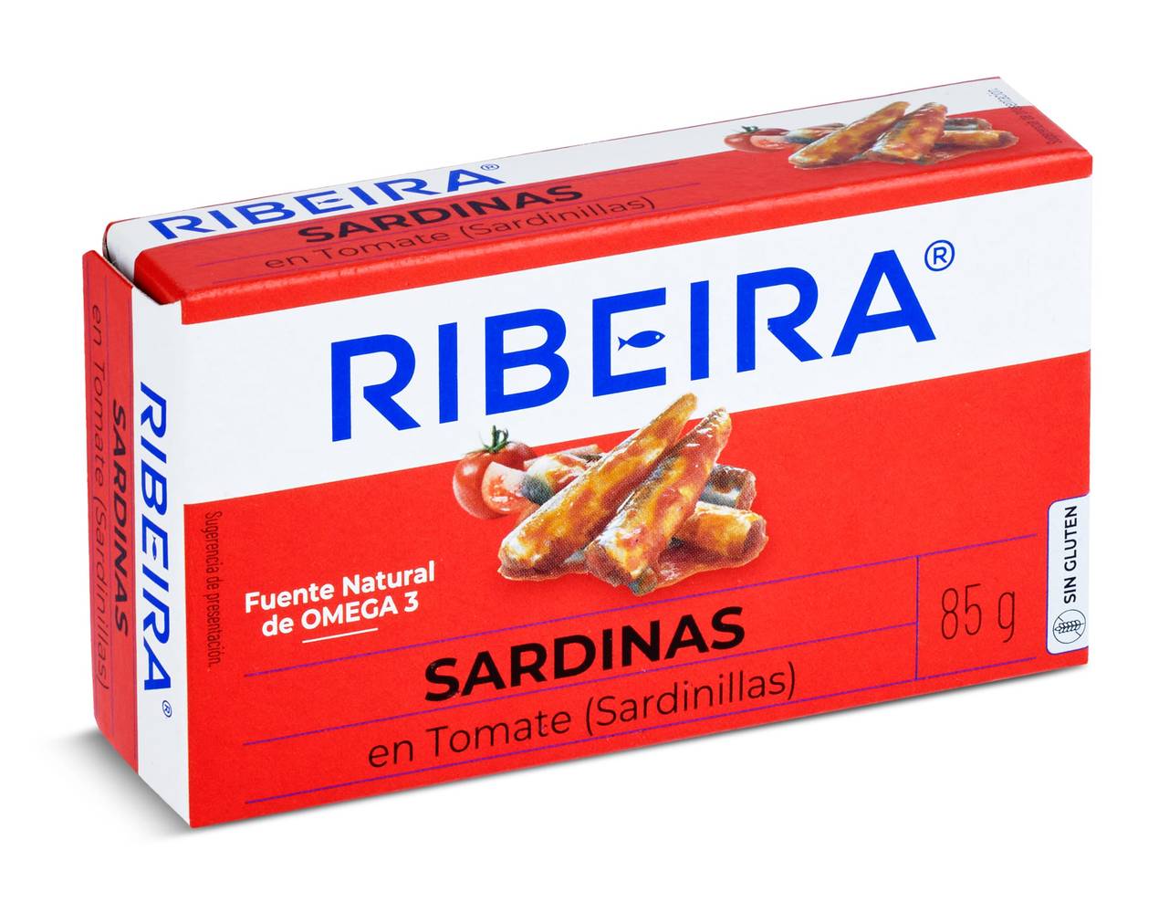 Sardinas En Tomate Ribeira Lata 55 G