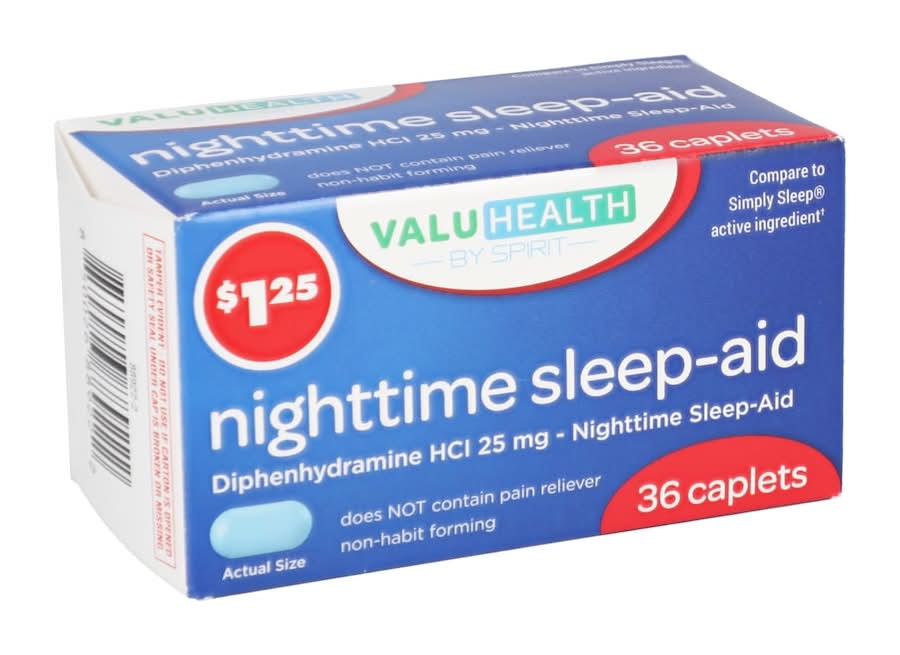ValuHealth Nighttime Sleep Aid Capsues 25 mg (36 ct)
