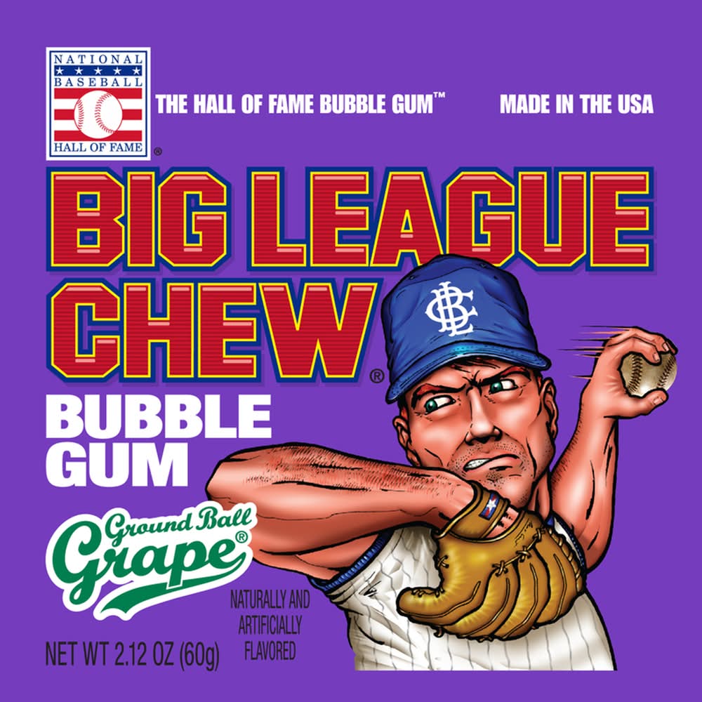 Big League Chew Grape Candy 2.12 Oz