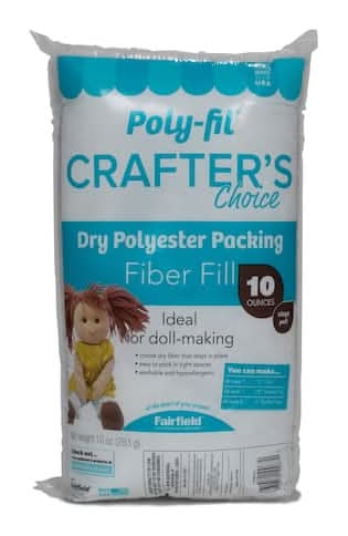 Poly-Fil Crafters Choice Dry Polyester Packing Fiber Fill (10 oz)