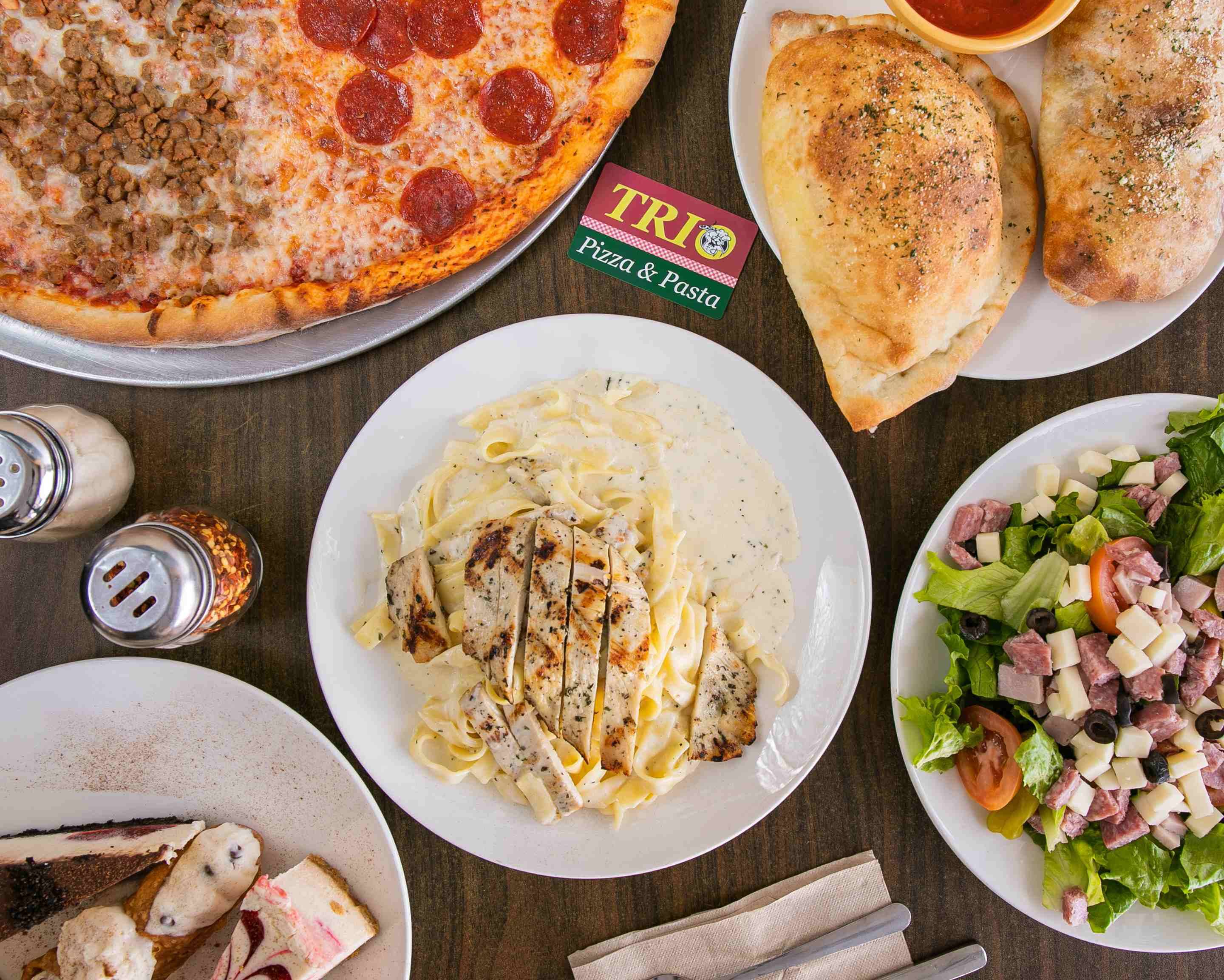 Trio Pizza & Pasta Menu Mansfield • Order Trio Pizza & Pasta Delivery
