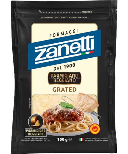 Zanetti Parmigiano Reggiano Grated Cheese (100g)