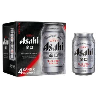Asahi Super Dry 4 X 330ml