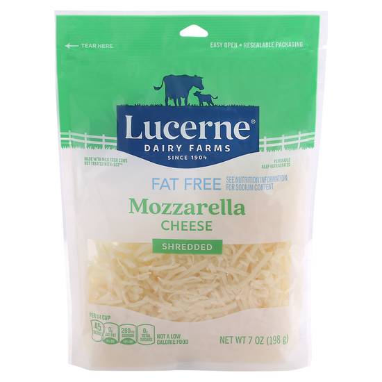 Lucerne Fat Free Shredded Mozzarella Cheese