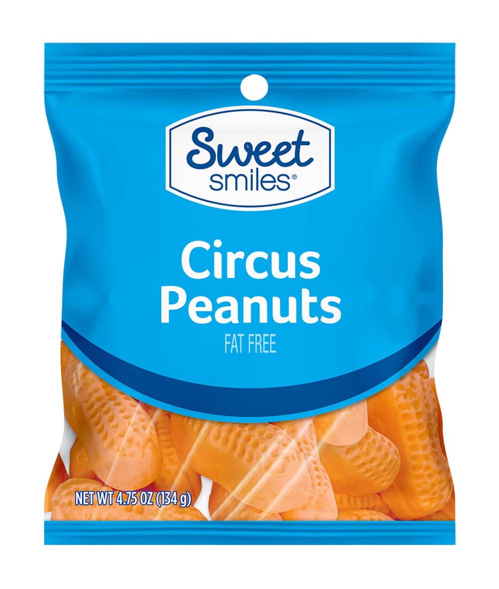 Sweet Smiles Circus Peanuts Candy 4.75 Oz