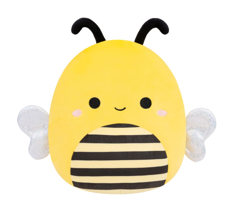 Squishmallows Yellow Honey Bee with White Wings