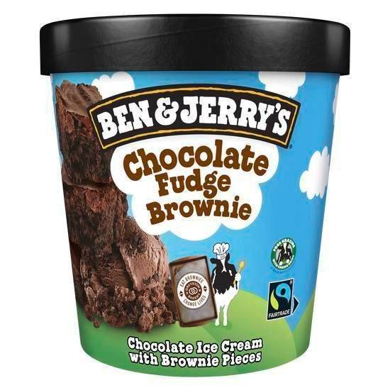 Ben & jerry's glace en pot au chocolate fudge brownie